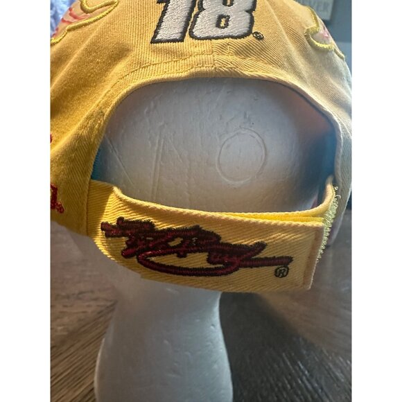 M&M's NASCAR Chase Authentics Hat Adjustable Kyle Busch 2014 Yellow & White embr - Picture 6 of 15
